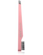 Diva & Nice Cosmetics Accessories ferde csipesz kefével Pink 1 db