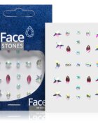 Diva & Nice Cosmetics Face Stones matricák az arcra Pink Tears 35 db