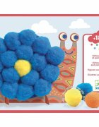 DJECO Fluffy Animals kreatív készlet pompomállatkákhoz 18m+ 1 db