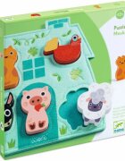 DJECO Wooden Block Puzzle Mouki kirakó 12m+ 1 db