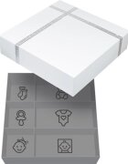 Dooky Luxury Memory Box 3D Handprint baba kéz- és láblenyomat-készítő szett 1 db