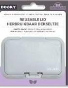 Dooky Reusable Lid Grey Card tárolófedél nedves törlőkendőhöz 1 db