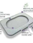 Dooky Reusable Lid Grey Card tárolófedél nedves törlőkendőhöz 1 db