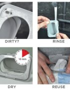 Dooky Reusable Lid Grey Card tárolófedél nedves törlőkendőhöz 1 db