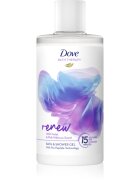 Dove Bath Therapy Renew tusoló- és fürdőgél Wild Violet & Pink Hibiscus 400 ml