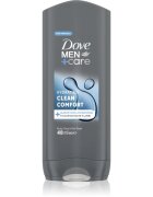 Dove Men+Care Clean Comfort tusfürdő gél arcra testre és hajra 400 ml