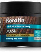 Dr. Santé Keratin mélyenreható helyreállító és tápláló maszk töredezett fénytelen hajra 300 ml