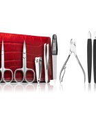 DuKaS Premium Line Solingen 252 manikűröző szett + tok Burgundy