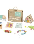 eliNeli Educational Box 19-24 m+ játékkészlet fából készült