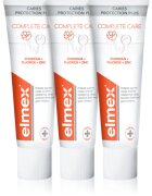 Elmex Caries Protection Complete Care frissítő hatású fogkrém a fogak teljes védelméért 3x75 ml