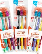 Elmex Swiss Made fogkefe ultra soft Yellow + Blue + White 3 db