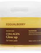 EQQUALBERRY Collagen Glow Up Gel Toner Pads tonizáló párnák az élénk bőrért 60 db