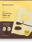 EQQUALBERRY Collagen Glow Up Hydrogel Mask hidratáló és élénkítő arcmaszk géles textúrájú 30 g