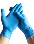 Espeon Nitril Ideal3 Examination Gloves Blue púdermentes nitril vizsgáló- és védőkesztyű méret XL 100 db