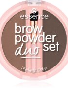 essence Brow Powder Duo szett a szemöldökre árnyalat 02 Medium 1.8 g