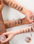 essence Brow Powder Duo szett a szemöldökre árnyalat 02 Medium 1.8 g