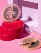 essence Brow Powder Duo szett a szemöldökre árnyalat 02 Medium 1.8 g