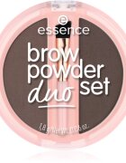 essence Brow Powder Duo szett a szemöldökre árnyalat 03 Dark 1.8 g