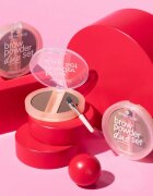 essence Brow Powder Duo szett a szemöldökre árnyalat 03 Dark 1.8 g