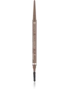 essence Micro Precise vízálló szemöldökceruza kefével árnyalat 02 Taupe 0.05 g