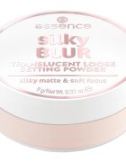 essence silky BLUR fixáló porpúder matt hatásért árnyalat 10 9 g
