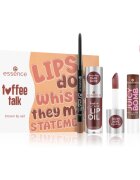 essence toffee talk brown lip set ajándékszett az ajkakra 01 Pout Au Chocolat