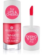 essence WHAT A TINT! folyékony arcpír és szájfény árnyalat 02 Coral Sunset 4.9 ml