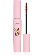 ETUDE Curl Fix Mascara vízálló szempillaspirál a dús és ívelt pillákért árnyalat 02 Brown 8 g