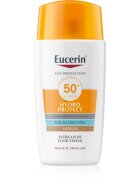 Eucerin Sun Hydro Protect tonizáló napozó folyadék SPF 50+ árnyalat Medium 50 ml