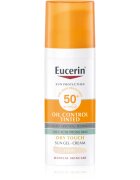 Eucerin Sun Oil Control Tinted krémes gél napozáshoz SPF 50+ árnyalat Light 50 ml