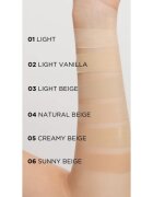 Eveline Cosmetics Better than Perfect fedő hatású alapozó hidratáló hatással árnyalat 02 Light Vanilla Warm 30 ml