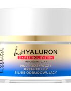 Eveline Cosmetics Bio Hyaluron 3x Retinol System megújító krém az arcbőr feszesítéséért 60+ 50 ml