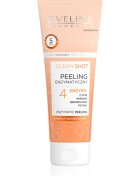 Eveline Cosmetics Clean Shot 4 Enzymes enzimatikus peeling a bőr tökéletlenségei ellen 75 ml