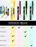Eveline Cosmetics Extension Volume Műszempilla hatású szempillaspirál 10 ml