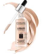 Eveline Cosmetics Liquid Control folyékony make-up pipettával árnyalat 002 Soft Porcelain 32 ml