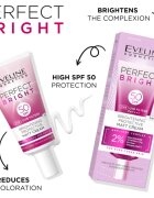 Eveline Cosmetics Perfect Bright SPF 50 védő mattító arckrém SPF 50 30 ml