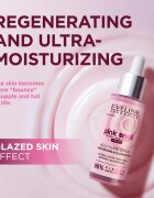 Eveline Cosmetics Pink Snail Glazed Skin Effect élénkítő szérum az arcra 30 ml