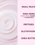 Eveline Cosmetics Pink Snail Glazed Skin Effect élénkítő szérum az arcra 30 ml