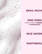 Eveline Cosmetics Pink Snail Glazed Skin Effect finoman tisztító hab az arcra 150 ml