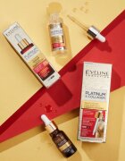 Eveline Cosmetics Platinum & Collagen Advanced Facial Serum Anti-Aging Treatment ránctalanító szérum kollagénnel 30 ml