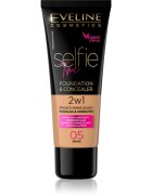 Eveline Cosmetics Selfie Time alapozó és korrektor 2 az 1-ben árnyalat 05 Beige 30 ml