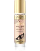 Eveline Cosmetics Variété folyékony bőrélénkítő arcra és testre árnyalat 01 Sparkling Wine Gold 30 ml