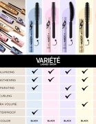 Eveline Cosmetics Variété Let's Twist dúsító és göndörítő szempillaspirál 10 ml