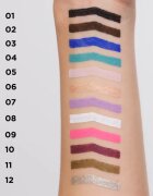Eveline Cosmetics Variété vízálló zselés szemceruza árnyalat 01 Black 1 db