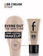 flormar BB Cream hidratáló hatású BB krém SPF 20 árnyalat BB01 Fair 35 ml