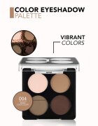 flormar Color Eyeshadow Palette szemhéjfesték paletta árnyalat 004 Swiss Chocolate 6 g