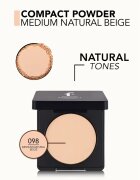 flormar Compact Powder kompakt púder matt hatással árnyalat 098 Medium Natural Beige 11 g