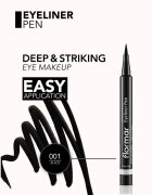 flormar Eyeliner Pen széles applikátorú szemhéjtus árnyalat Black 1 ml