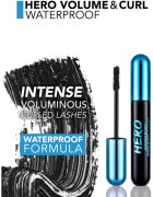 flormar Hero Waterproof vízálló és tömegnövelő szempillaspirál árnyalat Black 10 ml