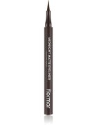flormar Midnight Matte Eyeliner széles applikátorú szemhéjtus matt hatással árnyalat 02 Brown 1 ml